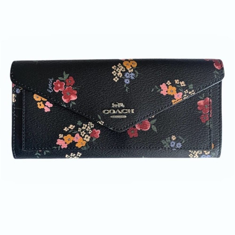 Coach Wildflower Envelope Wallet New